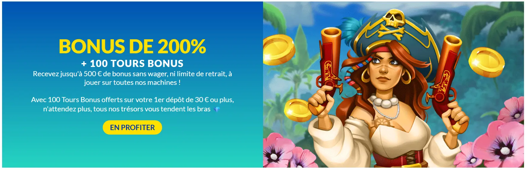 gros bonus au Lucky Treasure