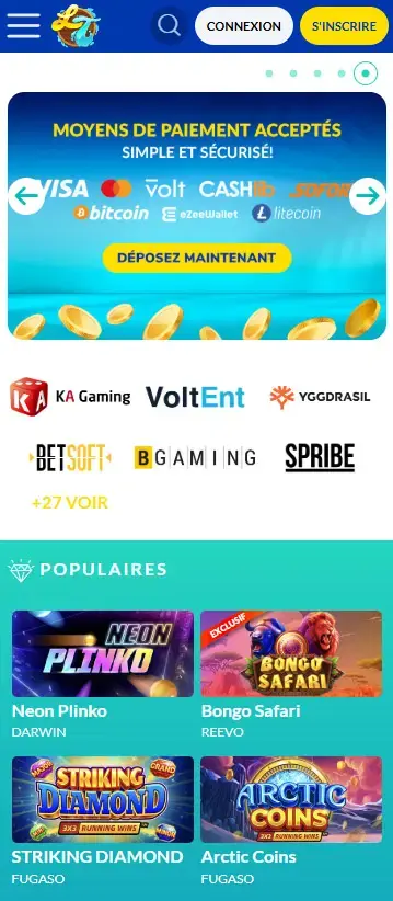 application mobile Lucky Treasure